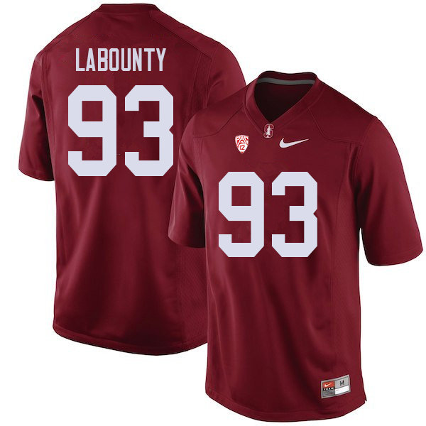 Men #93 Trey LaBounty Stanford Cardinal College Football Jerseys Sale-Cardinal